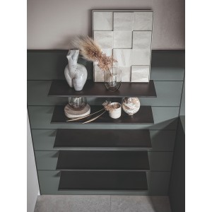 Bucatarie italiana moderna Infinity, caracterizata printr-un stil modern și o multitudine de materiale!!